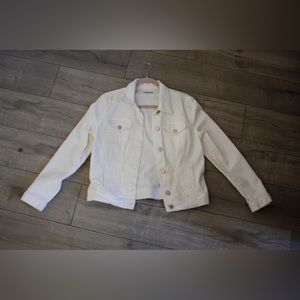White jean jacket